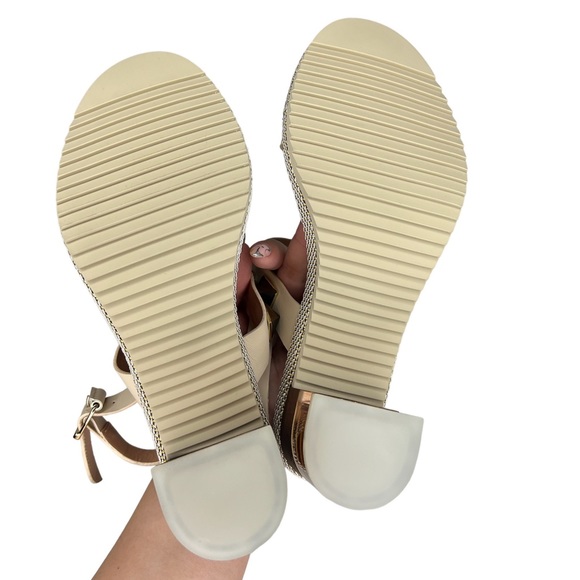 BALDININI WOMENS SANDAL HEELS BEIGE PINK WITH CLEAR HEEL SZ EU 38.5 - Picture 6 of 10